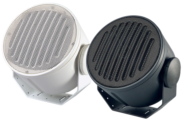 A2T speakers in black and white