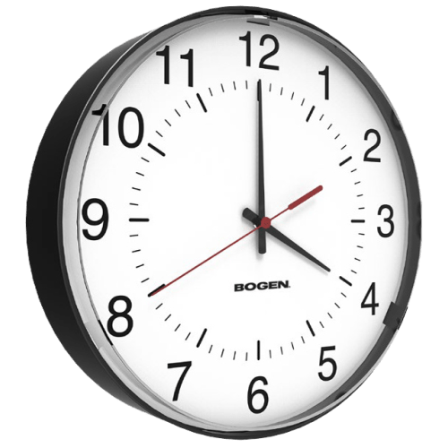 Bogen standard slimline clock