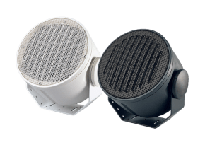 A2T speakers in black and white