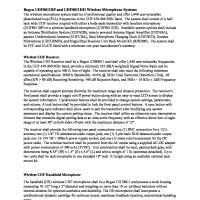 Microphone Architect and Engineer Specifications